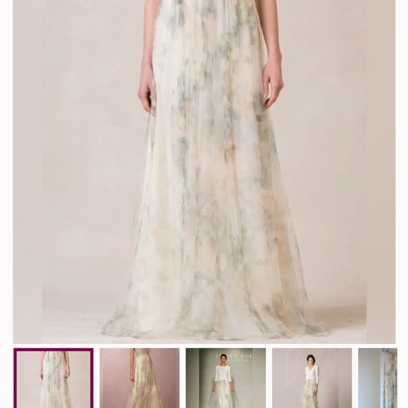 Jenny Yoo Arabella watercolour tulle skirt - Picture 1 of 9